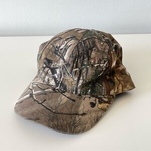 Vintage real tree camo baseball cap